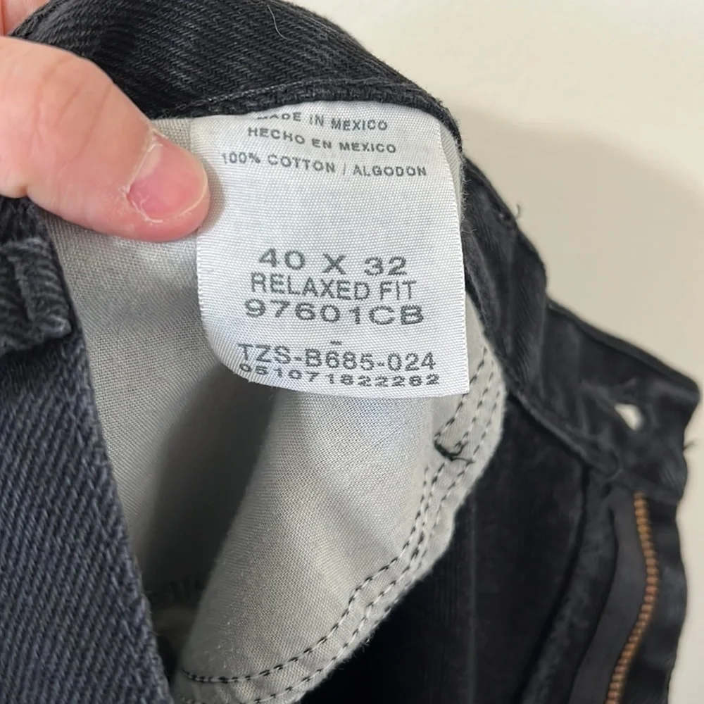Wrangler Men’s Black Relaxed Fit Denim Jeans Size 40 x 32 - Picture 11 of 11